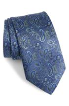 Men's David Donahue Paisley Silk X-long Tie