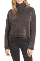 Women's Blanknyc Chenille Turtleneck Sweater - Blue