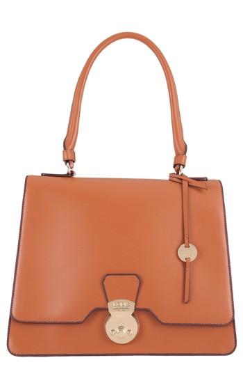 Lodis Rodeo Under Lock & Key - Justina Rfid Leather Satchel - Brown