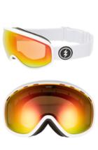 Women's Electric Masher Snow Goggles - Gloss White/ Red Chrome