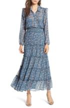 Women's Misa Los Angeles Aydeniz Ruffle Tiered Dress - Blue
