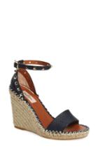 Women's Valentino Garavani 'rockstud' Espadrille Wedge Us / 41eu - Blue