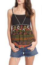Women's Band Of Gypsies Cabo Babydoll Top - Black