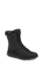 Women's Bp. Snap Detail Quilted Puffer Scarf, Size - Black