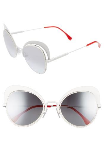 Women's Fendi 54mm Gradient Cat Eye Sunglasses -