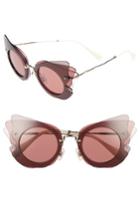 Women's Miu Miu 63mm Layered Butterfly Sunglasses -