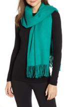 Women's Trouve Solid Scarf, Size - Green