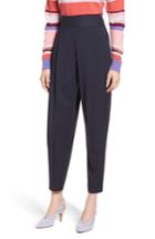 Women's Lewit Pleated Carrot Trousers - Blue