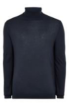 Men's Topman Classic Fit Turtleneck Sweater - Blue