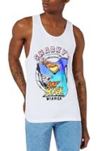 Men's Topman Sharky's Surf Shack Graphic Tank - White