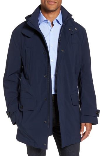 Men's Boss Technical Longline Jacket R - Blue