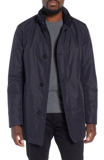Men's Boss Carson Water Repellent Car Coat R - Blue