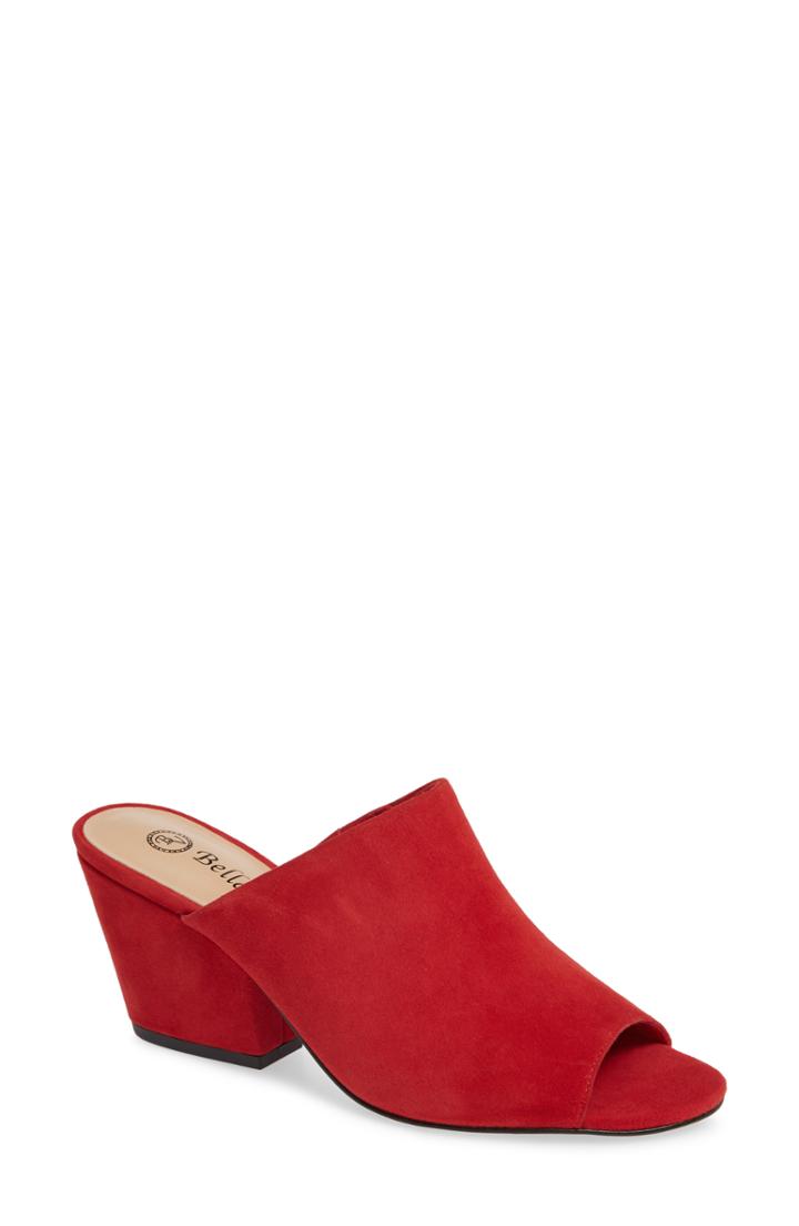 Women's Bella Vita Kathy Open Toe Mule N - Red