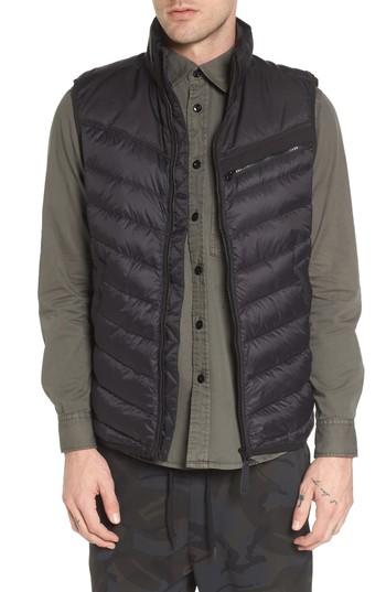 Men's G-star Raw Attacc Down Vest, Size - Black