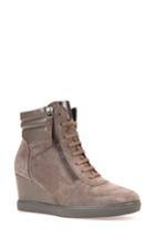 Women's Geox Eleni Lace-up Wedge Bootie Us / 37eu - Grey