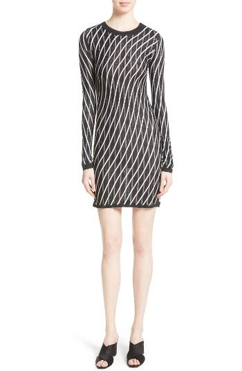 Women's Diane Von Furstenberg Double Layer Stripe Sweater Dress