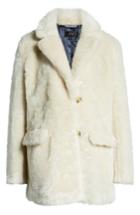 Women's J.crew Yuna Teddy Faux Fur Jacket - Ivory