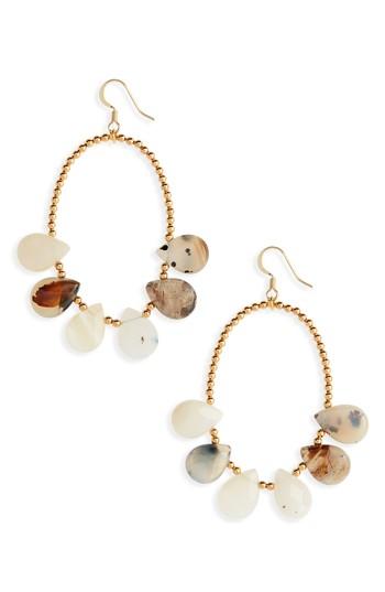 Women's Love's Affect Dahlia Stone & Bead Drop Earrings