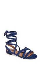 Women's Halogen Frances Ankle Wrap Sandal M - Blue