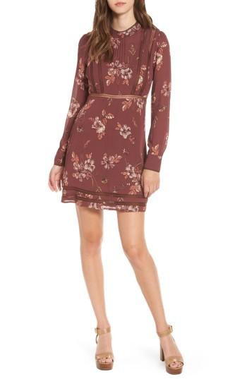 Women's Astr The Label Kirsten A-line Dress - Burgundy