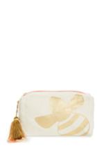 Shiraleah Bee Canvas Cosmetic Pouch, Size - Gold