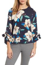 Women's Melloday Tie Sleeve Floral Top