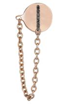 Women's Kismet By Milka Black Diamond Stud Chain Earring