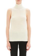 Women's Theory Plaited Stripe Shell Sweater, Size - Ivory