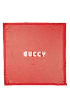 Women's Gucci Guccy Star Foulard Silk Twill Scarf, Size - Red
