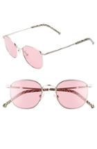Women's Colors In Optics Sammy 49mm Round Sunglasses - Shiny Silver