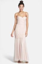 Women's Amsale Strapless Tulle Mermaid Gown