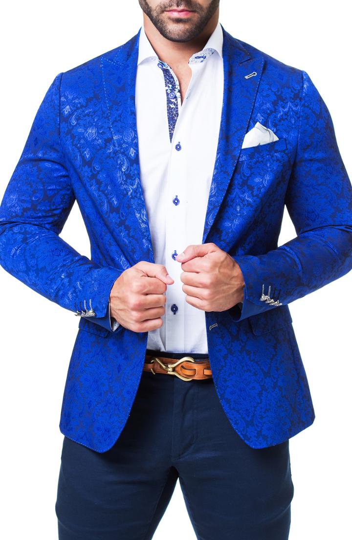 Men's Maceoo Beethoven Vegas Blazer (xl) - Blue