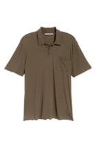 Men's Vince Cotton Polo Shirt, Size - Green