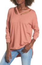 Women's Dreamers By Debut Cutout Detail Sweater - Coral