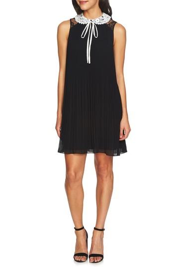 Women's Cece Scarlett Pleated Shift Dress - Grey