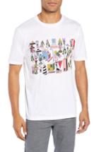Men's Boss X Jeremyville Tiburt Jv T-shirt - White
