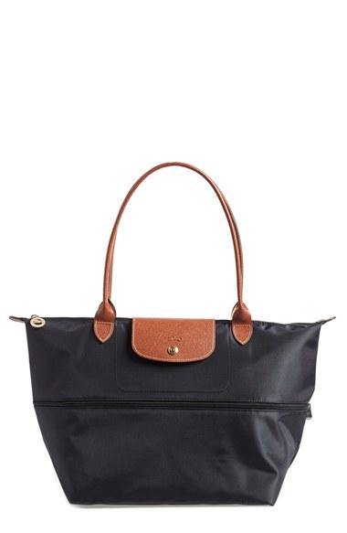 Longchamp 'le Pliage' Expandable Tote - Black