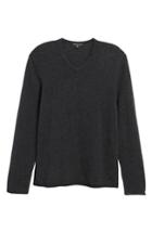 Men's James Perse Classic Cashmere V-neck Sweater (l) - Purple