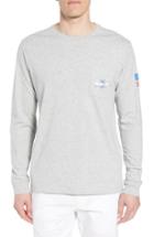 Men's Vineyard Vines Marlin 98 Long Sleeve Pocket T-shirt - Grey