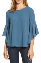Women's Bobeau Bell Sleeve Blouse - Blue