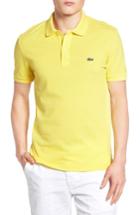 Men's Lacoste Slim Fit Pique Polo (l) - Yellow