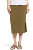Women's Eileen Fisher Stretch Organic Cotton Pencil Skirt, Size - Green
