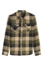 Men's Vans Trim Fit Check Flannel Woven Shirt - Green