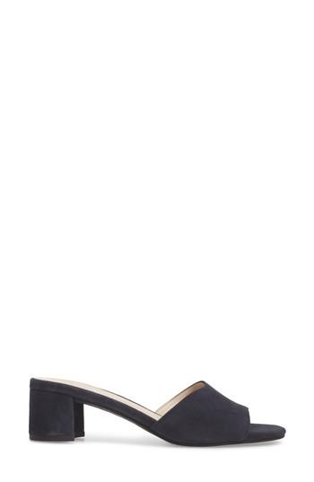 Women's Pelle Moda Rea Block Heel Slide .5 M - Blue