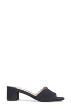 Women's Pelle Moda Rea Block Heel Slide .5 M - Blue