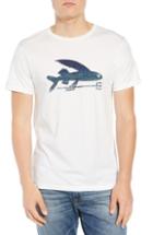 Men's Patagonia Flying Fish Organic Cotton T-shirt, Size - White