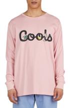 Men's Barney Cools Pink Animals Long Sleeve T-shirt - Pink