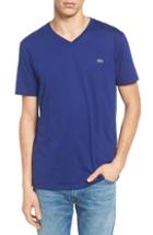 Men's Lacoste V-neck T-shirt (4xl) - Blue