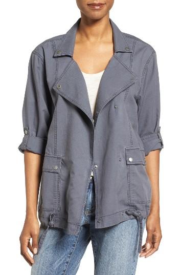Women's Caslon Roll Sleeve Utility Jacket