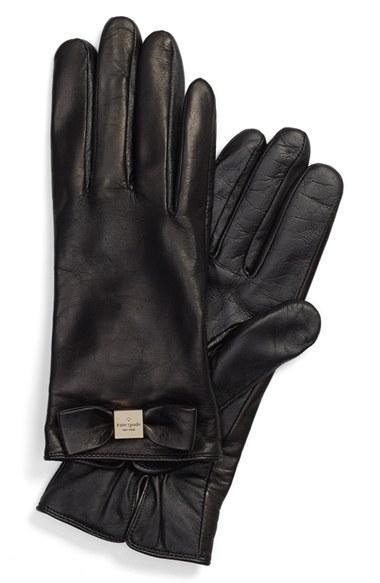 Women's Kate Spade New York 'bow Logo' Gloves